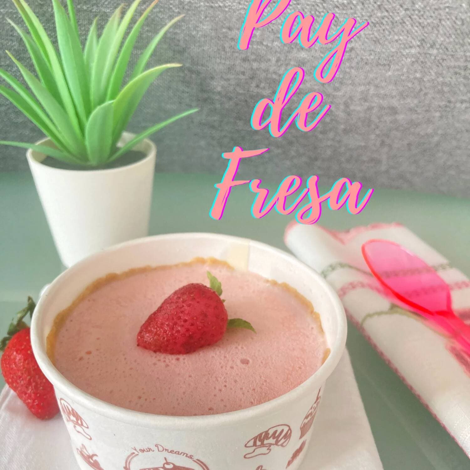 Pay Helado de Fresa