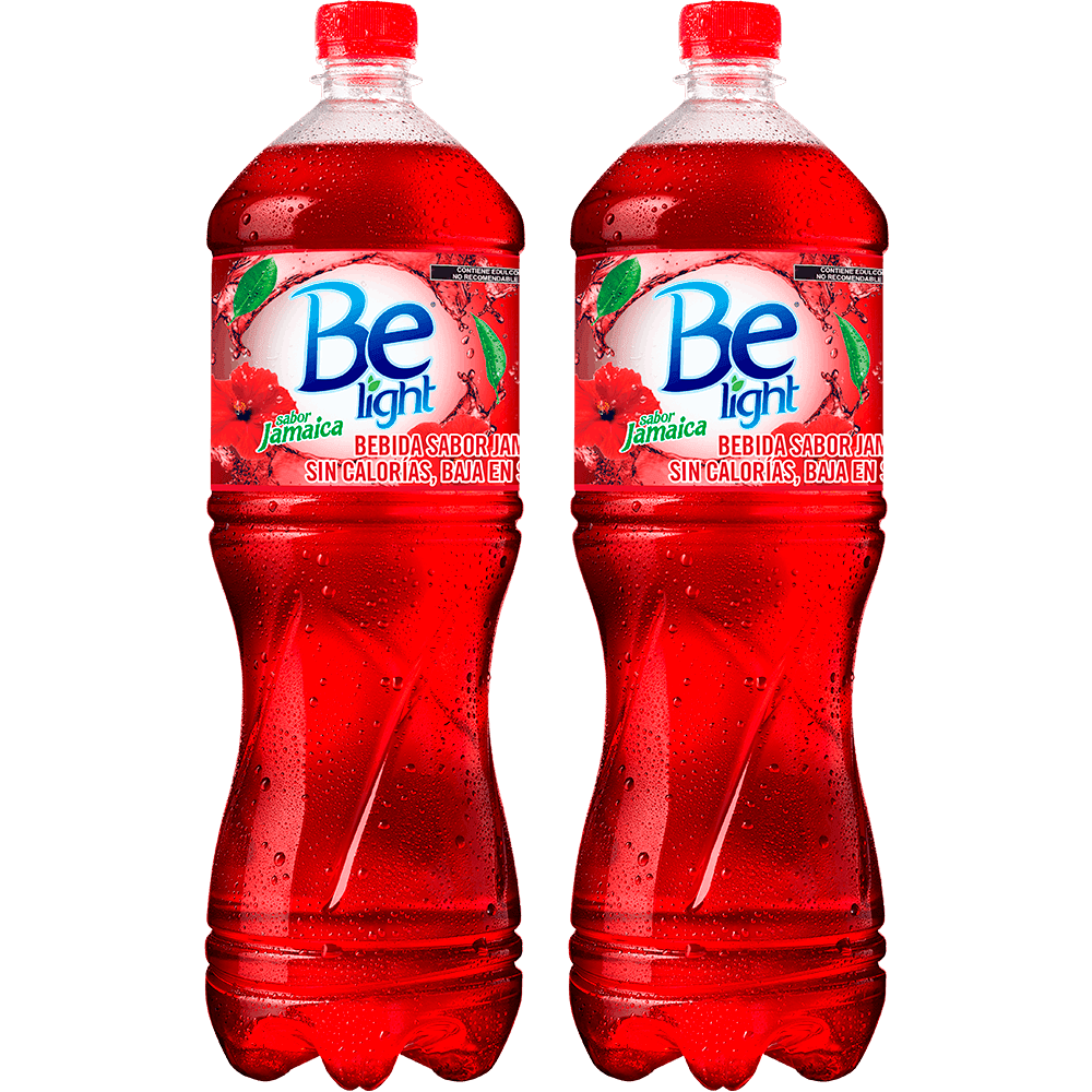 2 Agua Saborizada Be Light Jamaica 1.5lt