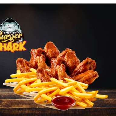 12 Alitas + Papas