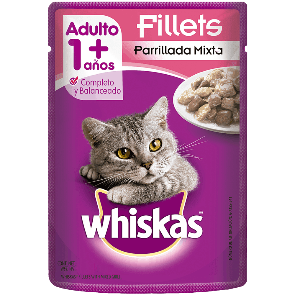 WHISKAS PARIILLADA MIXTA 85GRS