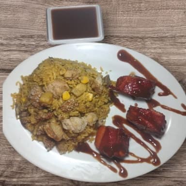 Costilla Bbq Personal 3 Uni + 200 Gr Arroz Paisa