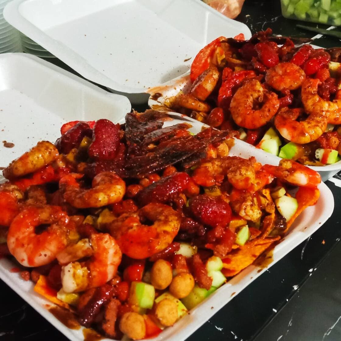 Charola con Carne Seca