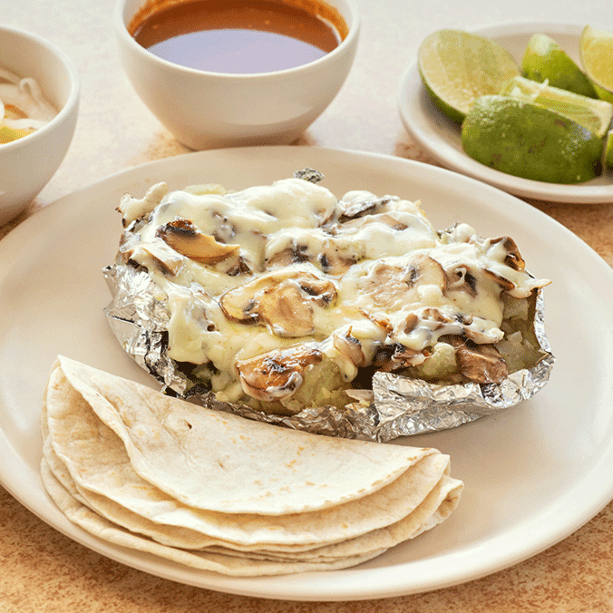PAPA CON CHAMPIÑON