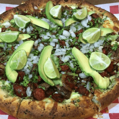 Pizza Arracherosa y Chistorra