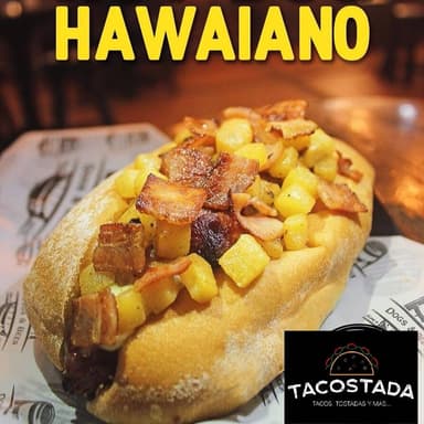 Hot Dog Hawaiano con Papas