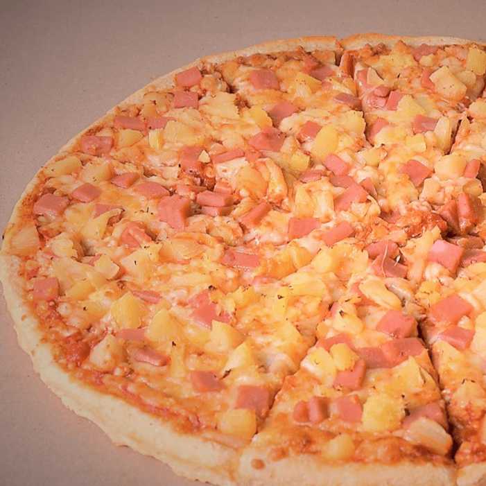 Pizza Hawaiana Mediana 12 Pulgadas 8 Rebanadas