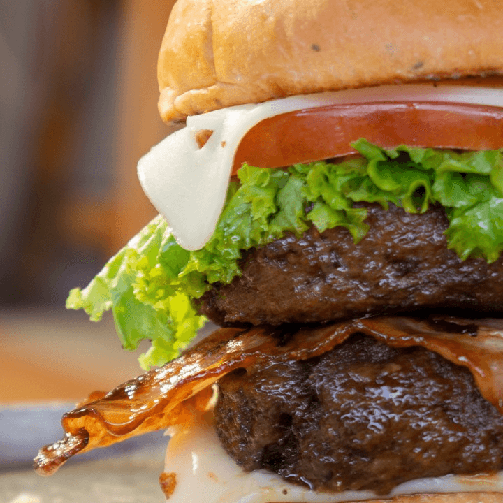 HAMBURGUESA DOBLE CARNE SENCILLA