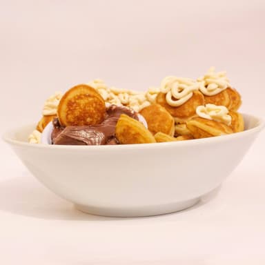 Mini-Hot Cakes  Nutella con Philadelphia