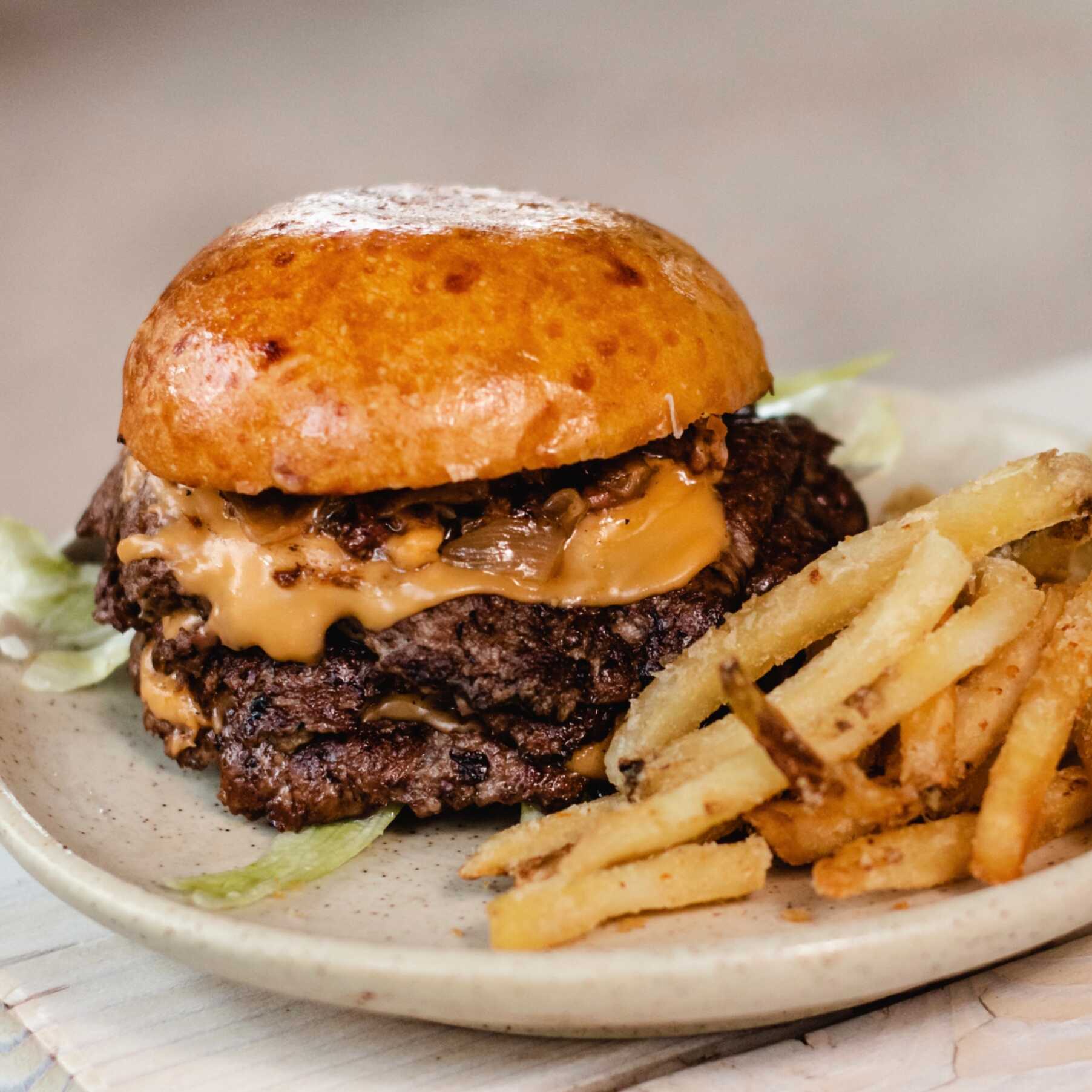 Triple Smash Cheese Burger