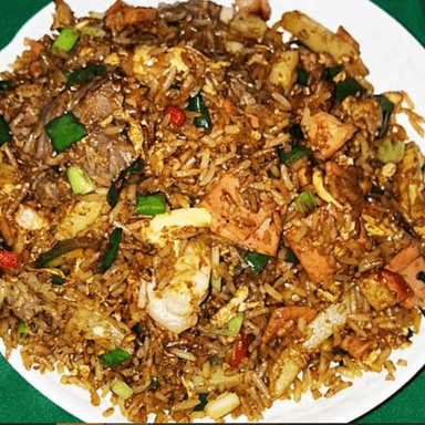 Arroz Frito con Carne y Pollo