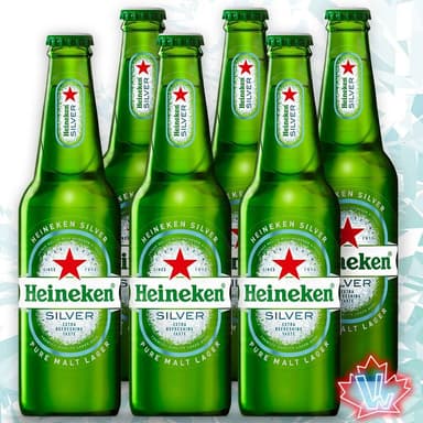 Six de Cerveza Heineken Silver