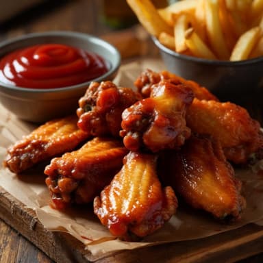 6 Boneless de Cualquier Sabor + Papas + Aderezos.