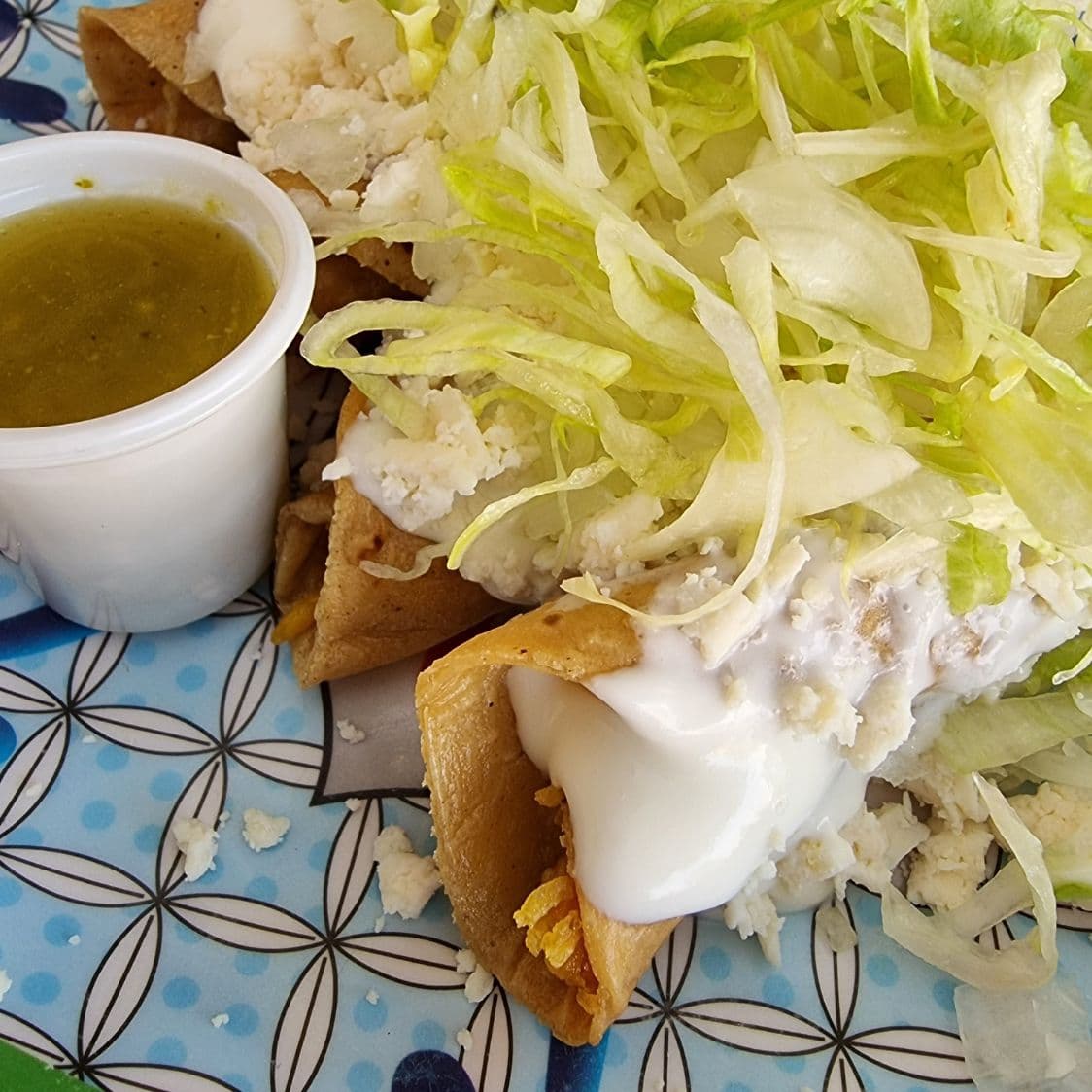 Tacos Dorados de Pollo