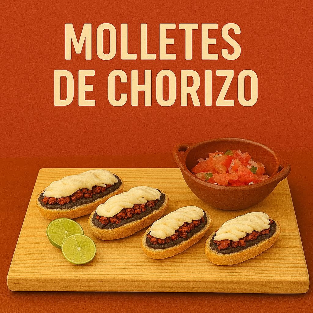 Mollete de Chorizo con Quesillo