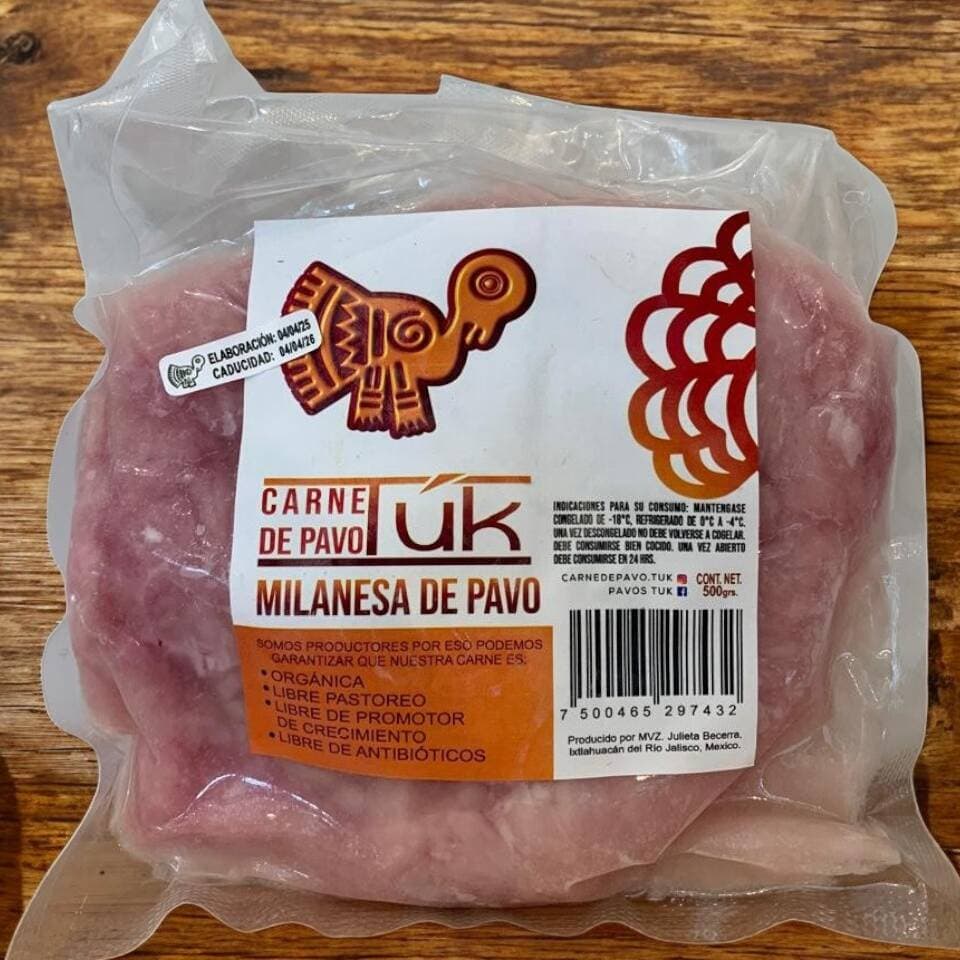 Milanesa de Pavo 500G, PAVO TUK