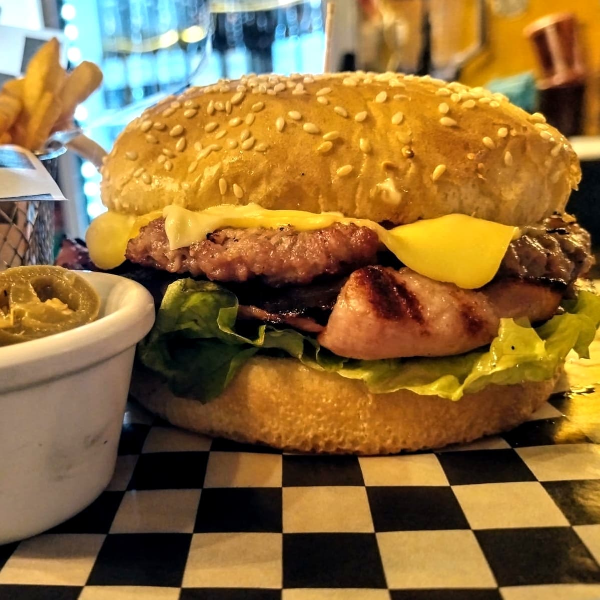 Hamburguesa con Tocino