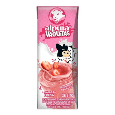 Alpura Vaquitas Sabor Fresa 180ml