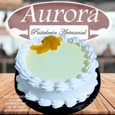 Pastel de 3 Leches de Durazno