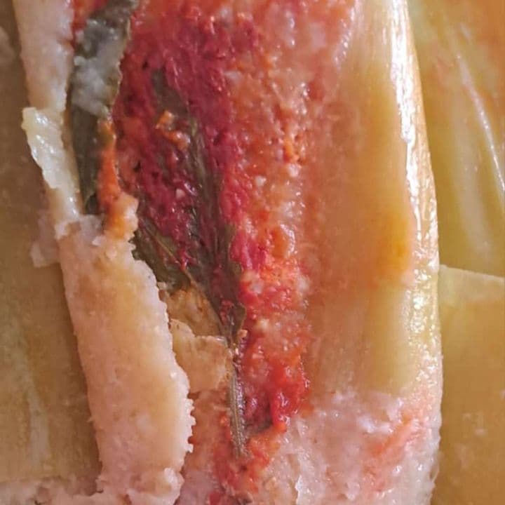 Tamales de elote con carne