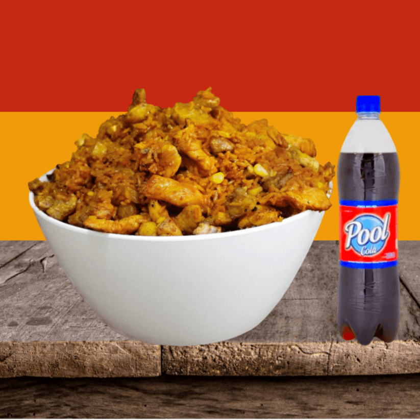 Arroz Paisa 5 Personas ( incluye Gaseosa 1.L )