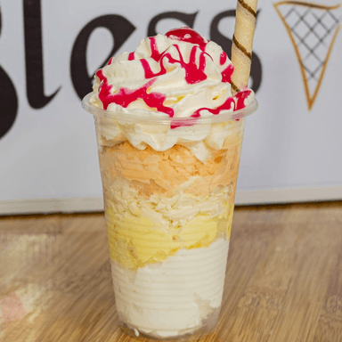 Vaso DOS BOLAS+QUESO+CHANTILLY