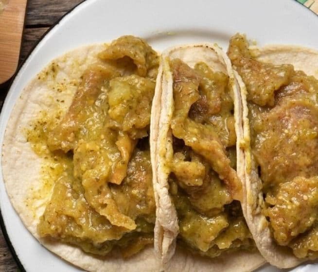 Taco de Chicharrón Delgado