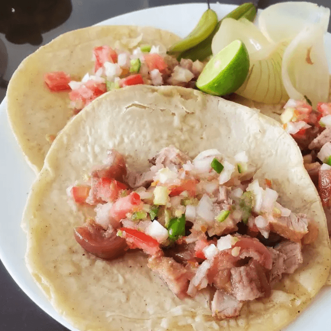 5 Tacos de Chicharrón de la Ramos