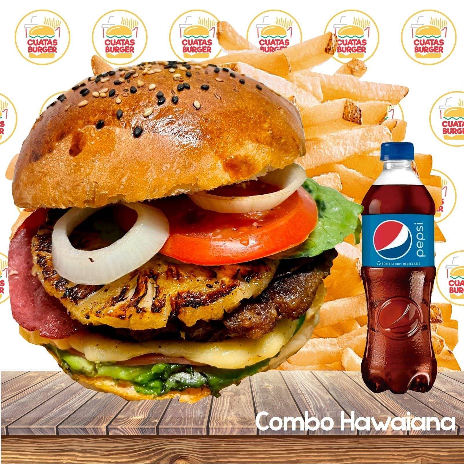 Combo Burger Hawaiana