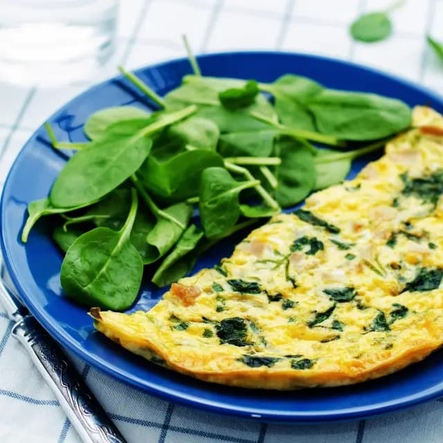 Omelette con Espinaca