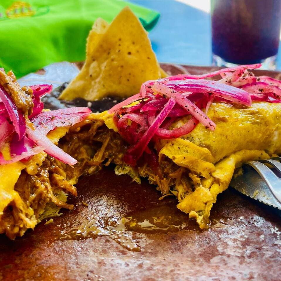 Omelette de Cochinita Pibil