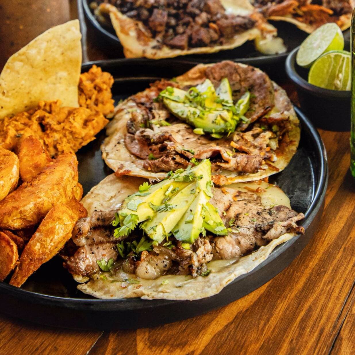Tacos Gaoneras de Rib Eye
