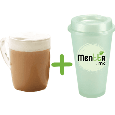 Combo Latte + Termo con Tapa, 14oz.