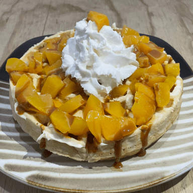Waffle Durazno