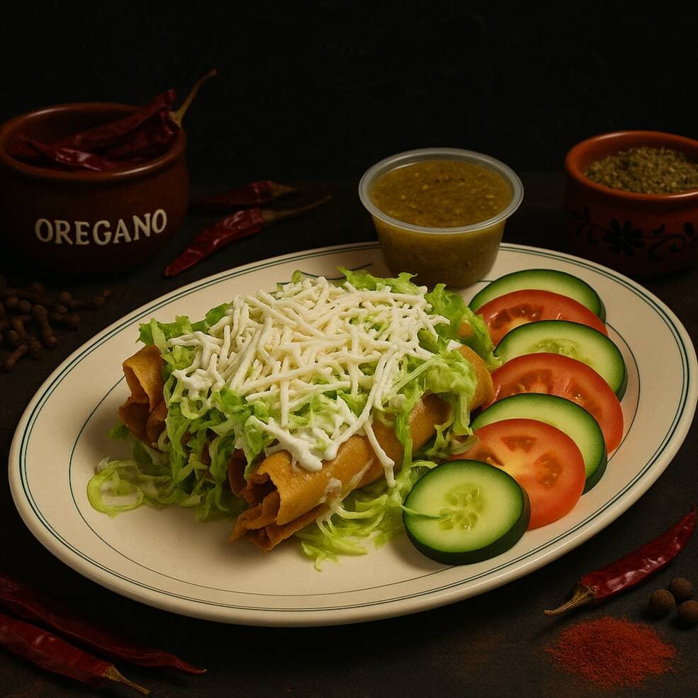 TACOS DORADOS DE POLLO