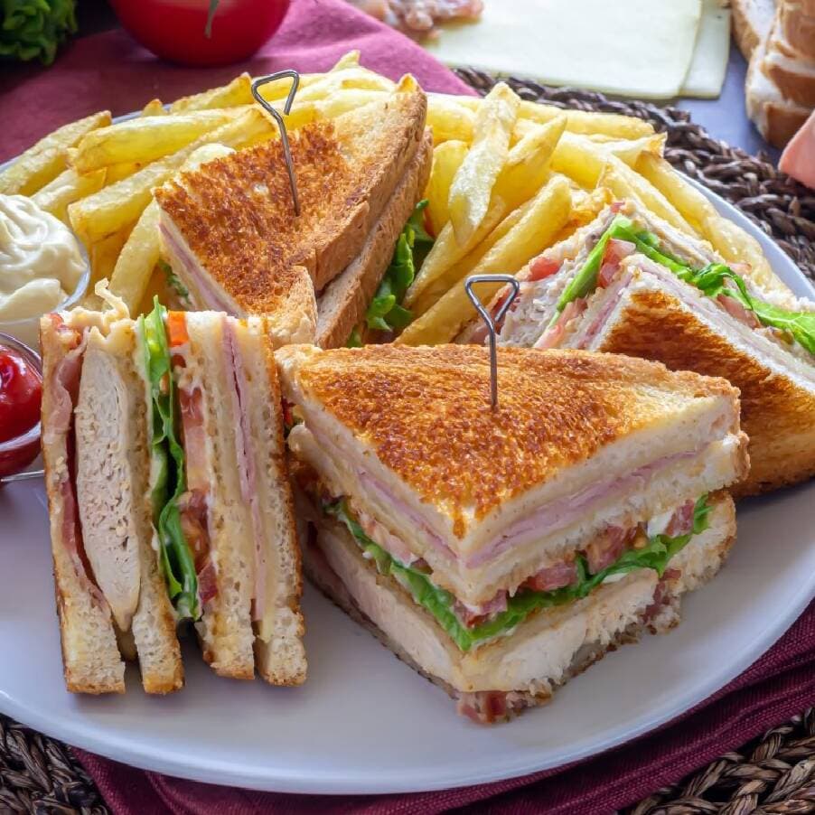Club Sandwich Doble Jamon