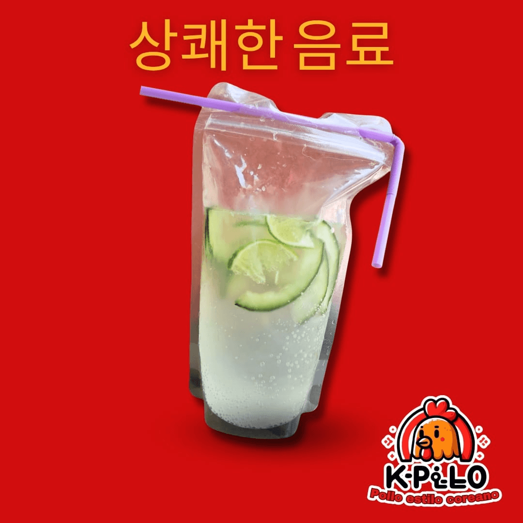 BEBIDA COREANA DE PEPINO CON LIMON