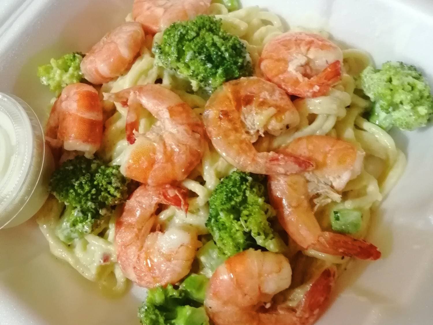 Espagueti con Camarones