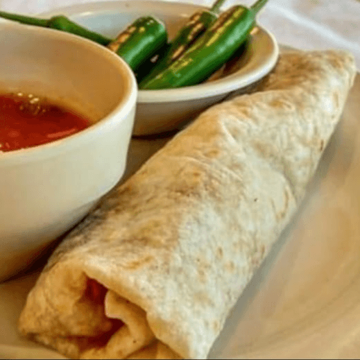 Burrito de Frijoles con Asadero
