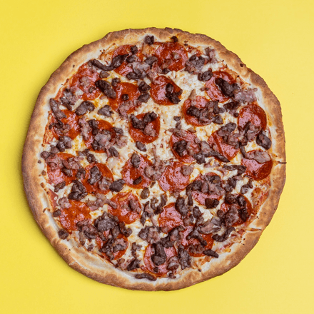 Pizza Especialidad Carne Asada.