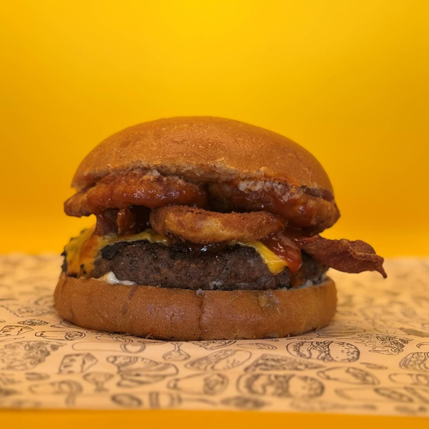 HAMBURGUESA BBQ CRISPY