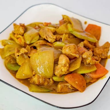Pollo en Salsa Curry (2 Personas)