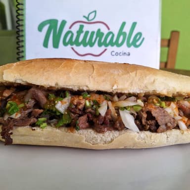 Lonche de Bistec