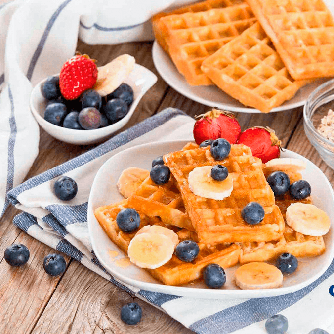 Waffle Banana & Berries
