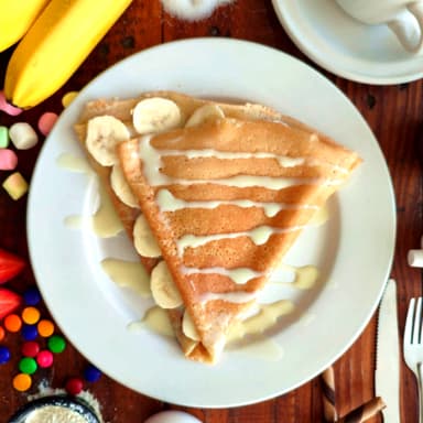 Crepas con Lechera y Plátano.