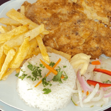Milanesa Con Papas Fritas