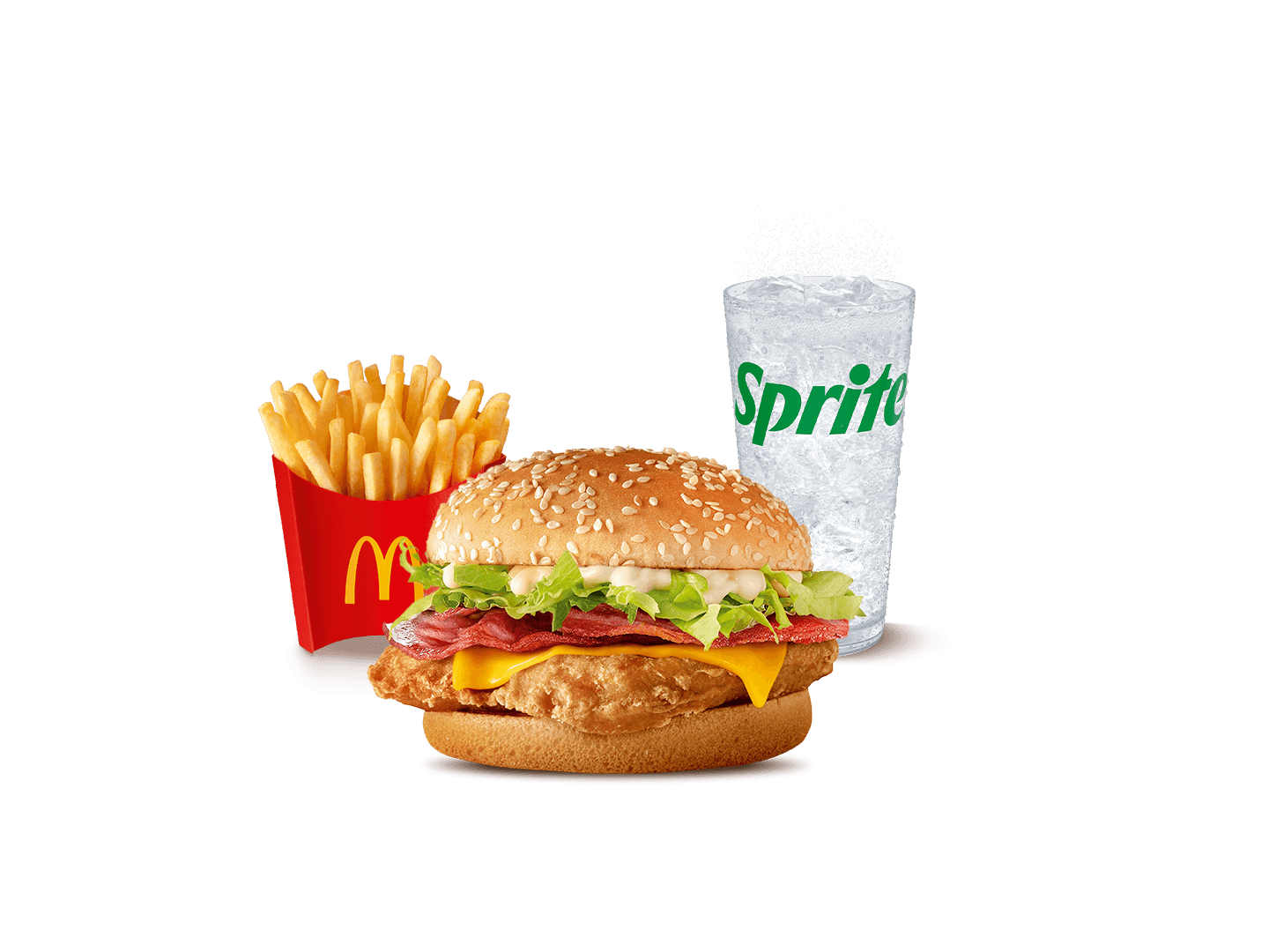 Combo mediano Doble McPollo Bacon