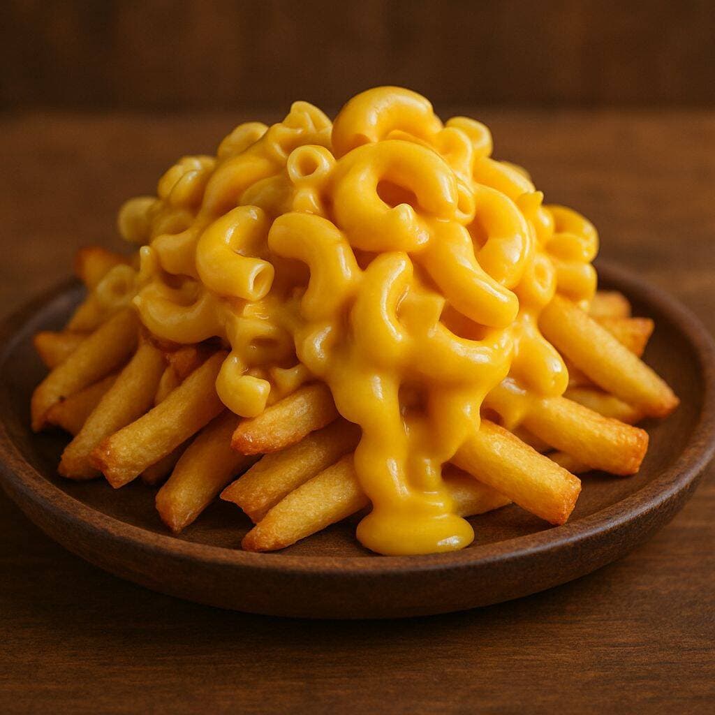 Papas Fritas con Macarrones