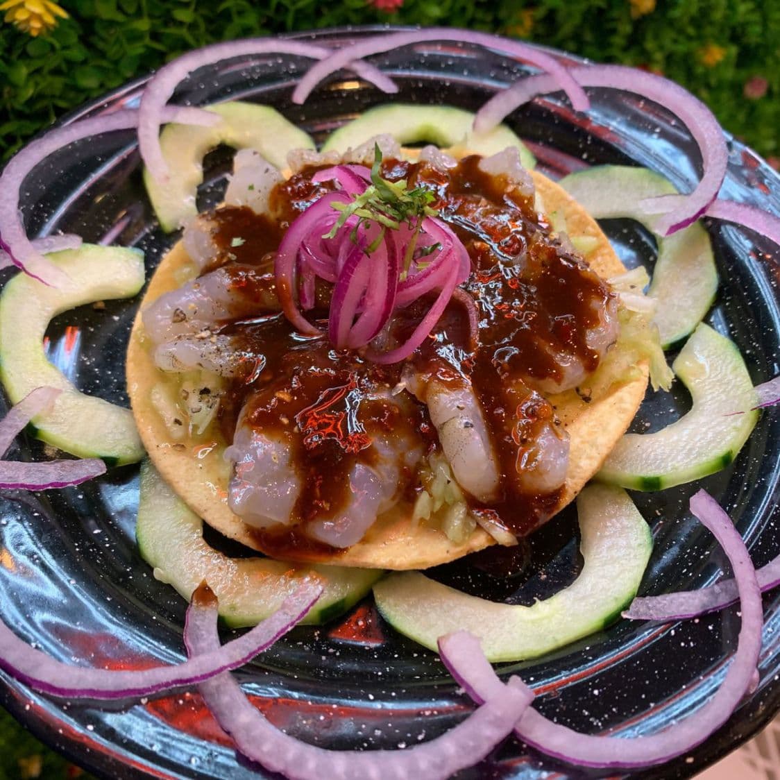 Tostada de aguachile 7 chiles