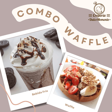 C o m b o Waffle + Bebida Fría (16 Oz)