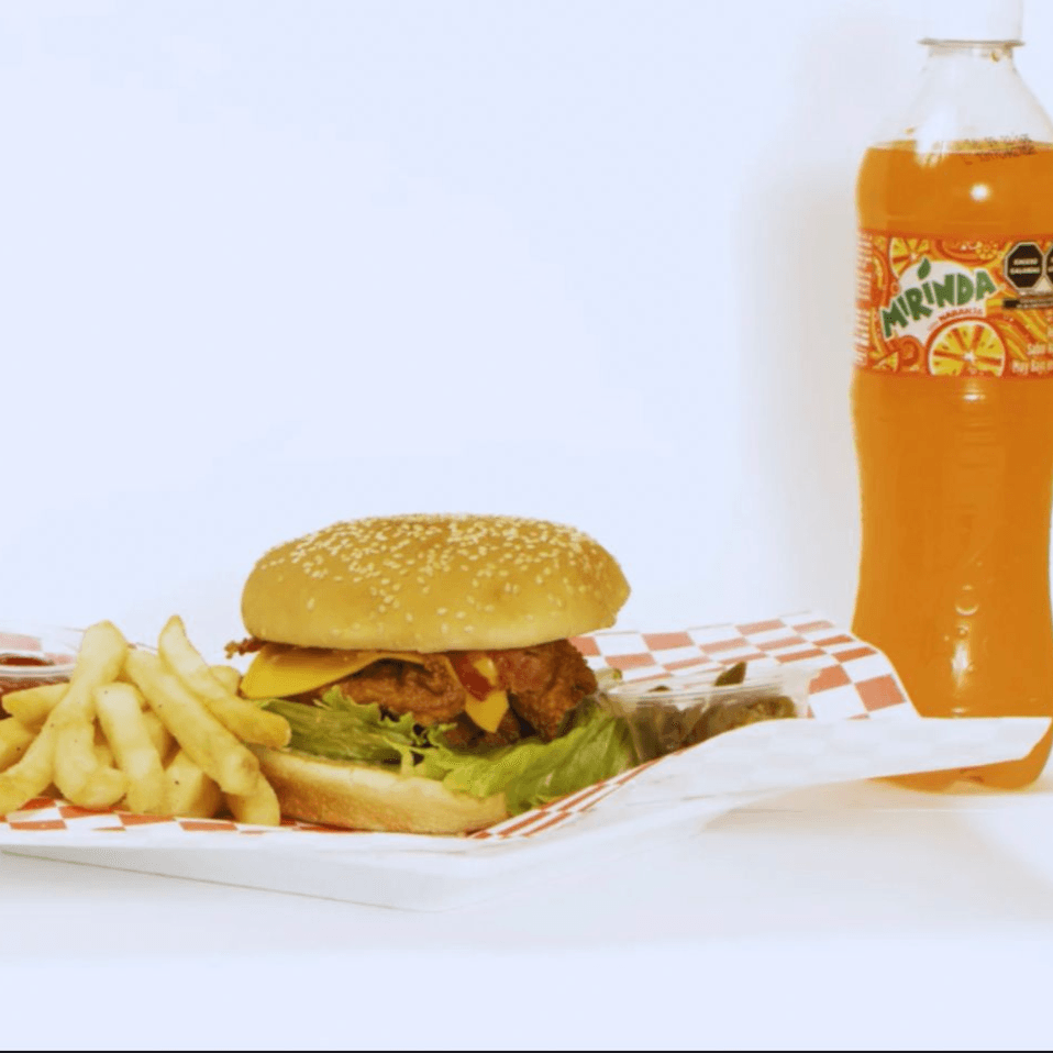 COMBO Chicken Basket Burger